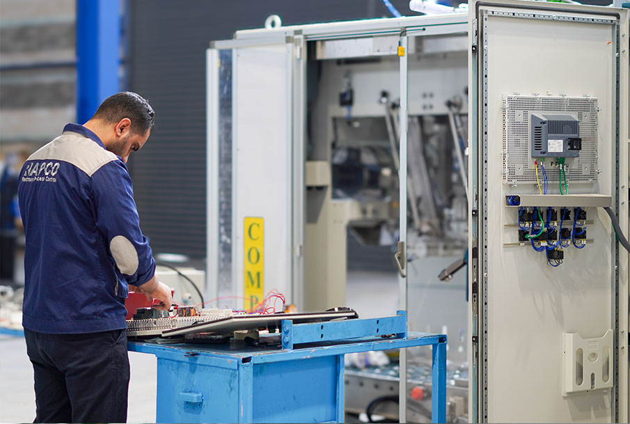 RAPCO maintenance technicians servicing industrial equipment